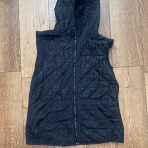 Nike Black Quilted Hooded Vest